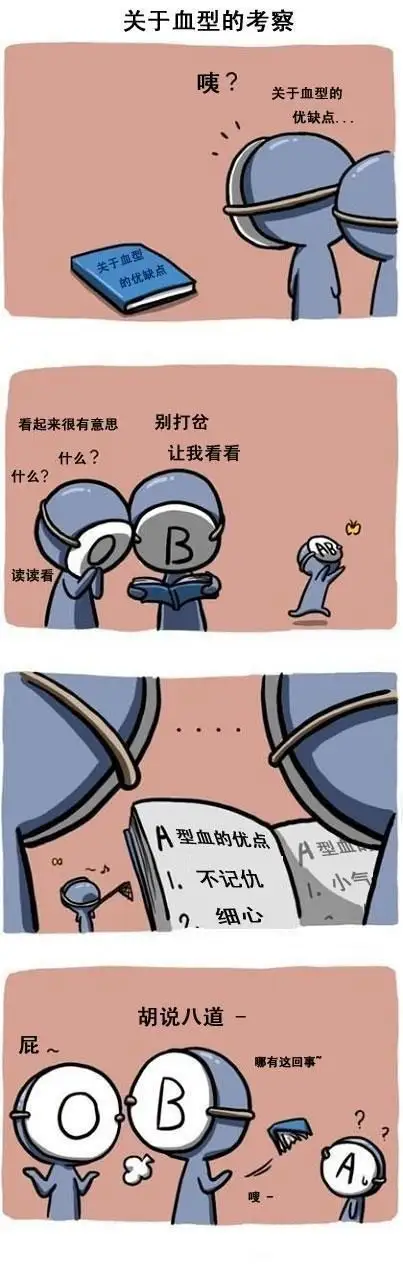 血型漫画百科_血型漫画o型血_血型漫画