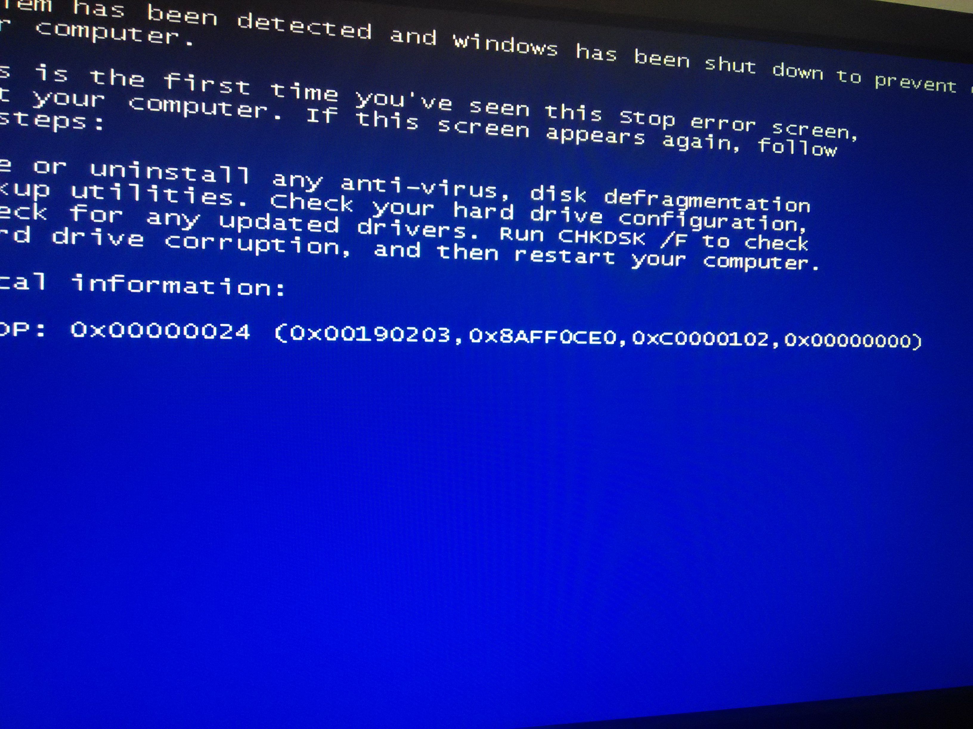 win32kbase.sys蓝屏_蓝屏死机一招恢复_vm3dmp.sys蓝屏