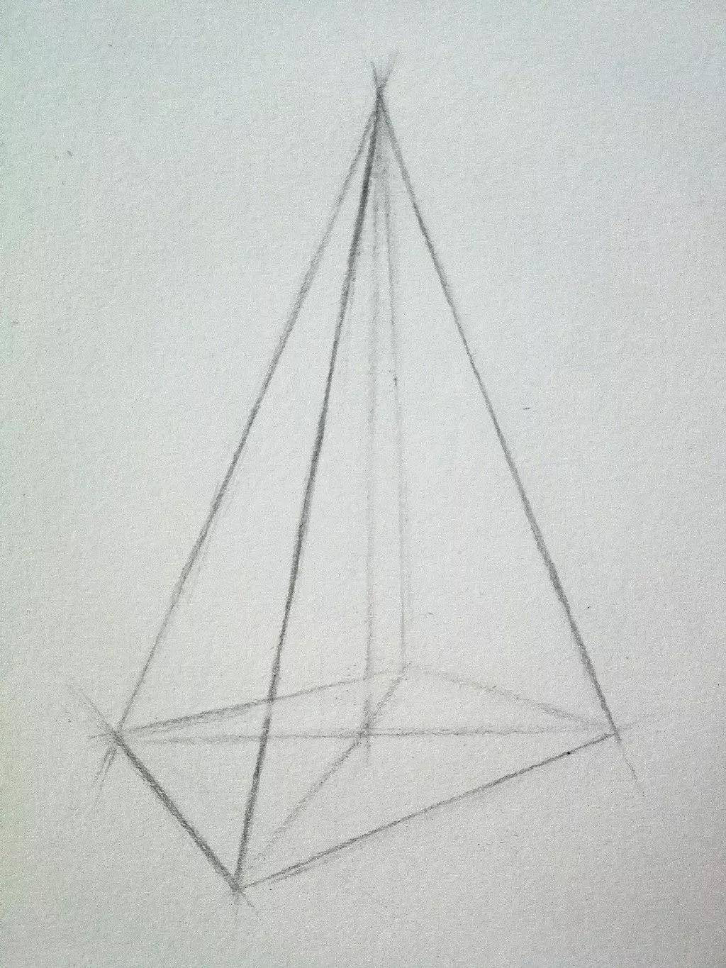 三角体怎么画_三角体画法步骤图片_学画三角体